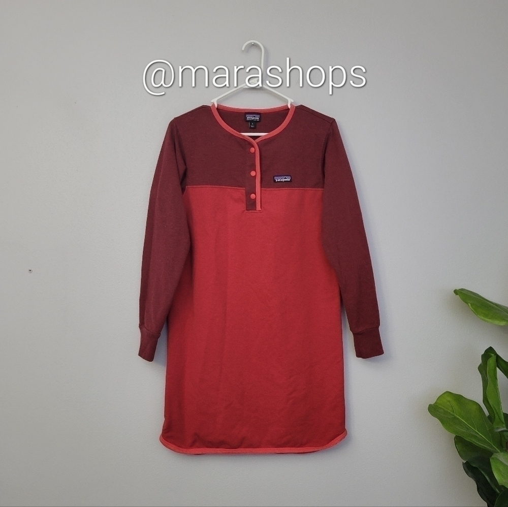 Patagonia Ahnya Henley Red Dress